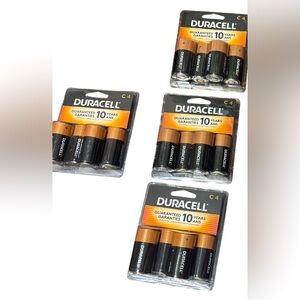 Duracell C4 Alkaline Batteries Lot of 4- 4 packs NIB